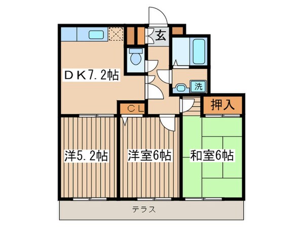 メゾン・フリ－ダムの物件間取画像